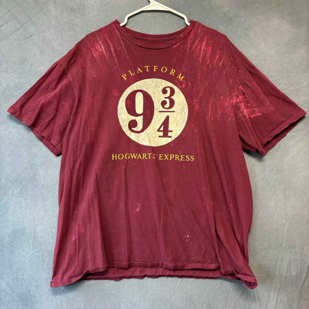 Harry Potter Shirt Hogwarts Express Platform 9 3/4 Big and Tall 2X Graphic Print